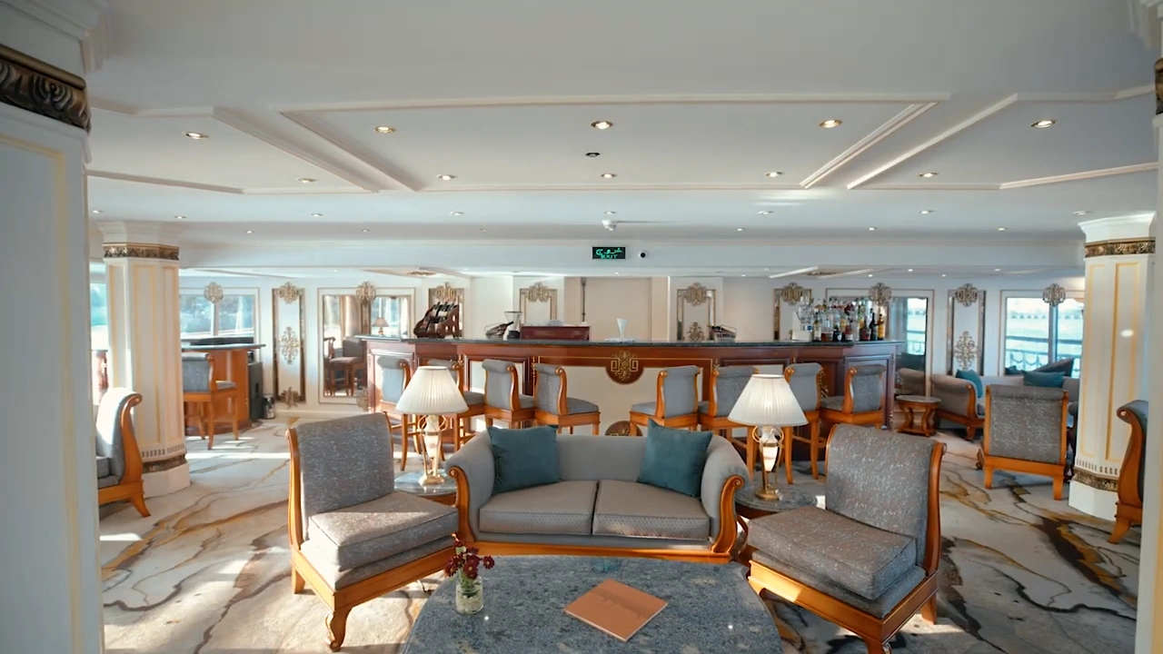 Lounge aboard the Sonesta St. George I Nile Cruise Ship Nile cruise